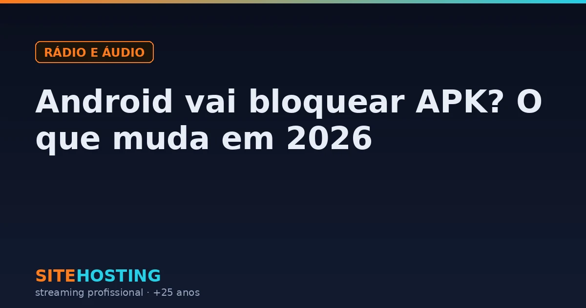 Celular Android exibindo o aviso de instalação de aplicativo de desenvolvedor não verificado, com o arquivo APK ao lado
