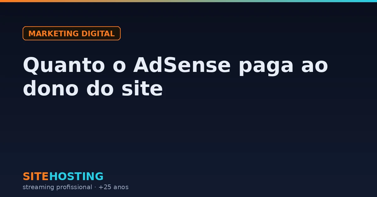 Capa do artigo Quanto o AdSense paga ao dono do site, na categoria Marketing digital