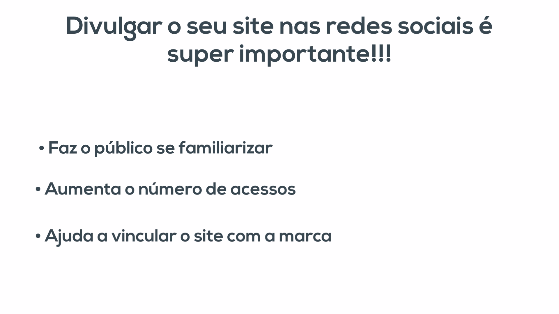 a importância de divulgar o meu site nas redes sociais